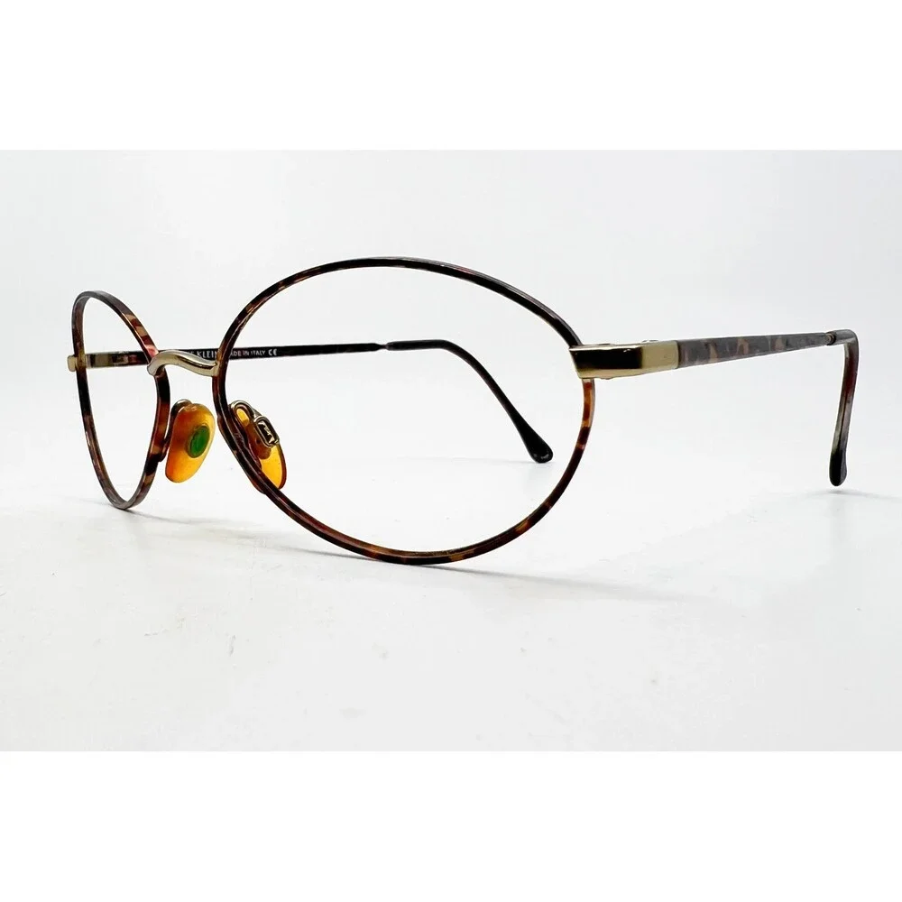 Anne Klein Eyeglasses Frames Womens Tortoise Gold Oval K1017-S 53-16-135